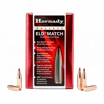 Hornady ELD Match 6.5mm .264" 147gr Projectiles x100