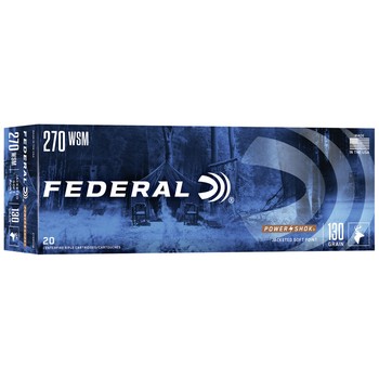 Federal Power Shok Soft Point .270 WSM 130gr