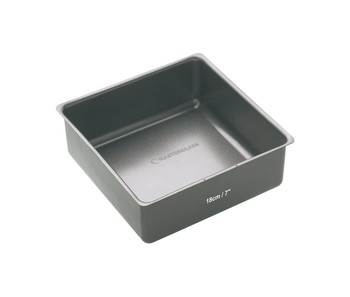 MASTERCLASS NON STICK SQUARE CAKE TIN - 18CM / 7"