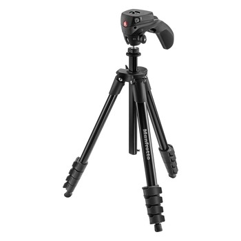 Manfrotto Compact Action aluminium tripod with hybrid head black