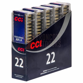 CCI .22LR Subsonic 40gr Hollow Point 500 Rounds