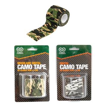 Outdoor Outfitters Camo Tape Self Clinging Reusable 50mm X 4.5m