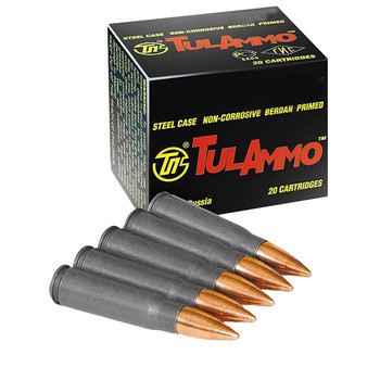 TulAmmo 7.62x39 124gr Hollow Point 20 Rounds