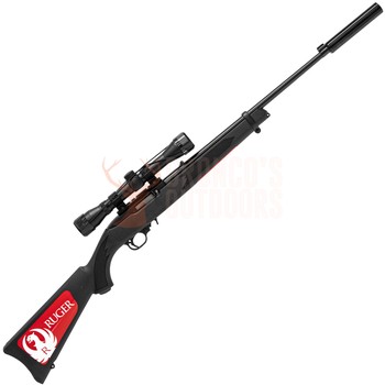 Ruger 10/22 Synthetic Blued + 4x32 + suppressor
