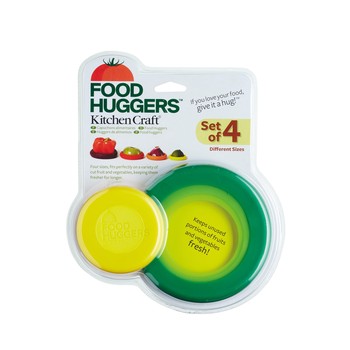 SILICONE FOOD HUGGERS - PACK OF 4
