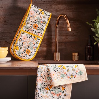BEE BLOOM DOUBLE OVEN GLOVE