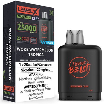 Level X Flavour Beast G2 Boost 25K Pod - Woke Watermelon Tropica Iced