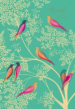 The Art File - Thank You Birds Card