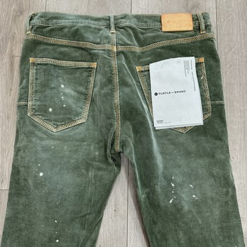 PURPLE BRAND 3-Needle Forest Wash Repair Skinny Jeans • Pre-Owned [9381] - view 2