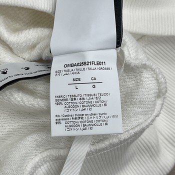 Off-White Bolt Arrow Slim Crewneck 'White/Green' - New - view 8
