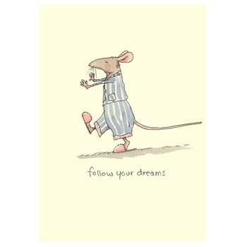 Two Bad Mice Follow Your Dreams Greetings Card(D)