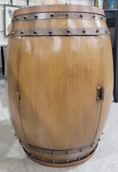 Rustic Barrell Side Table