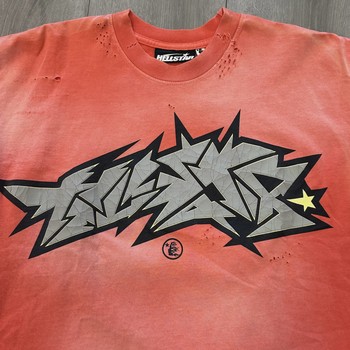 Hellstar Cracked Logo Distressed Tee • Pre-Owned [2562] - view 2
