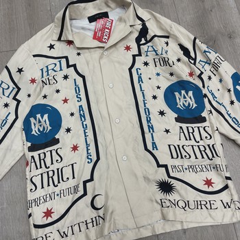 Amiri Fortune Long-Sleeve Bowling Shirt 'Alabaster' • Pre-Owned [3561] - view 6