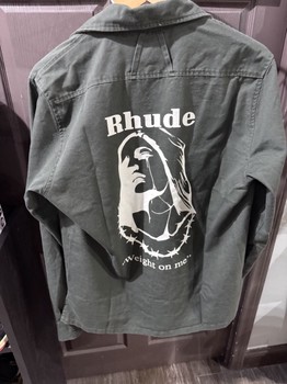 Rhude Army Green Weight On Me Jacket - view 3