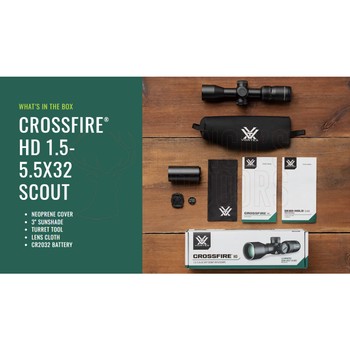 Vortex Crossfire HD Scout Riflescope 1.5-5.5x32 Illuminated Dead-Hold 2A BDC MOA