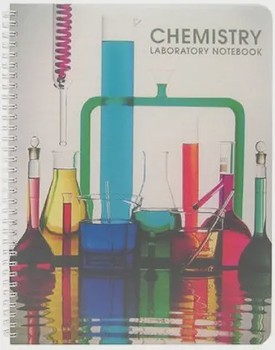 BookFactory Chemistry Lab Notebook (Scientific Ruled Format) No Duplicate Pages- 8.5" X 11" 100 Pages