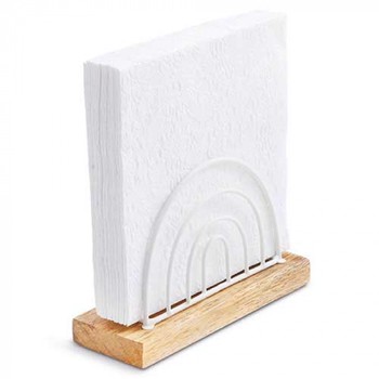 BOW WHITE NAPKIN HOLDER