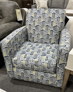 Steinway Sky Blue Swivel Chair