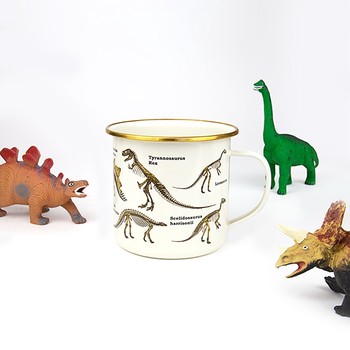 DINOSAUR ENAMEL MUG