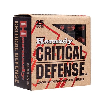Hornady FTX Critical Defense 9mm 115gr