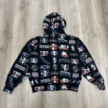 Supreme Flash Zip Up Hooded Sweatshirt • Pre-Owned [9720] - view 2