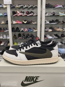 Air Jordan 1 Retro Low Original SP Travis Scott Olive (Women's) • Pre-Owned [7072] - view 4