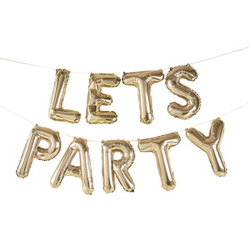 Hootyballoo - 'Let's Party' 16" Foil Balloon Garland
