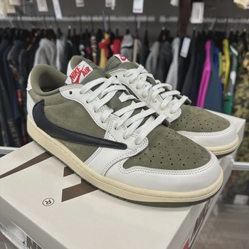 Air Jordan 1 Retro Low Original SP Travis Scott Medium Olive • Pre-Owned [1275] - view 5