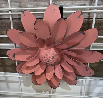 Bright Painted Metal Wall Flower / Small