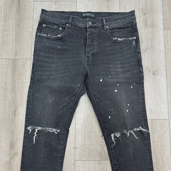 Purple Brand Black Skinny Paint Splatter • Pre-Owned [6134] - view 8