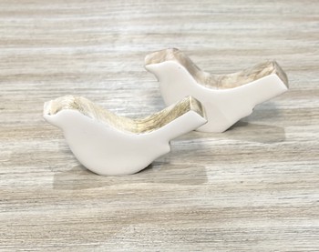 Enameled Mango Wood Figure BIRD