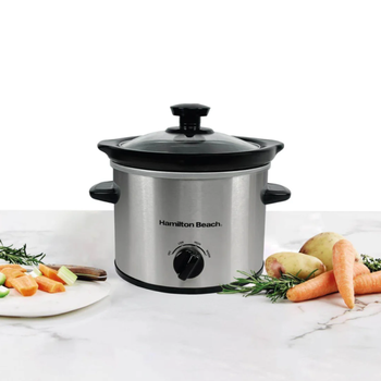 HAMILTON BEACH STAINLESS STEEL SLOW COOKER - 1.8 LITRES