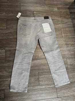 Purple  Grey Painted Jeans Sz 38 • Brand New [6729] - view 2