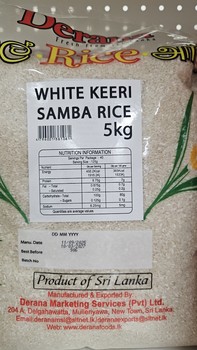 Derana White Keeri Samba (raw) Rice 5kg