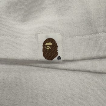 BAPE Check College Tee 'White/Red' • Pre-Owned [4478] - view 7