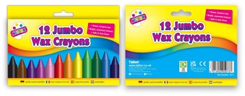 Artbox 12 Jumbo Wax Crayons (D)