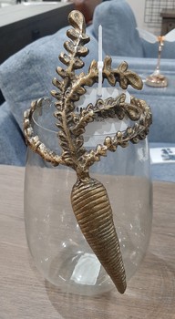 Gilded Carrot Vase 5.75" x 11"