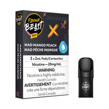 Flavour Beast Pods - Mad Mango Peach (3 Pack)