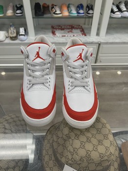 Air Jordan 3 Retro Tinker White University Red NO BOX • Pre-Owned [8064] - view 2