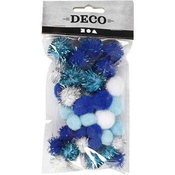 Creative Craft - Pompoms 15-20mm Bright Colours
