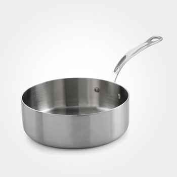 SAMUEL GROVES TRI PLY STAINLESS STEEL 20CM SAUTE PAN - SATIN FINISH
