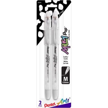 Multicraft Imports Scrapbook Gel Pens 4/Pkg-Black & White 