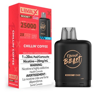 Level X Flavour Beast G2 Boost 25K Pod - Chillin' Coffee Iced