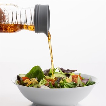 GLASS SALAD DRESSING MAKER BOTTLE