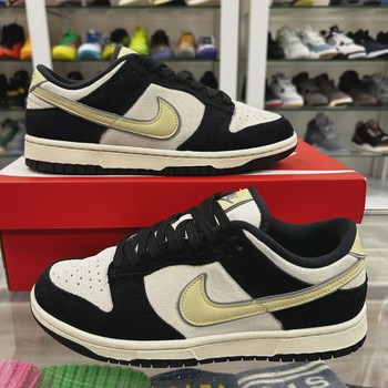 Nike Dunk Low LX Black Suede Team Gold (W) • Pre-Owned [1338] - view 9