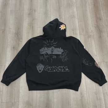 FW23 Supreme Sunrise Hooded Sweatshirt Black • Pre-Owned [6189] - view 4
