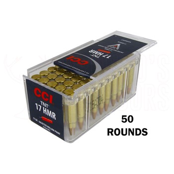 CCI TNT .17 HMR 17gr JHP 50 Rounds