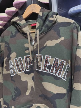 Supreme b.b. Simon Zip Up Hooded Sweatshirt Woodland Camo • Pre-Owned [8850] - view 3