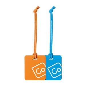 Go Travel - Luggage Tags Twin Pack (Blue/Orange) - 152.104